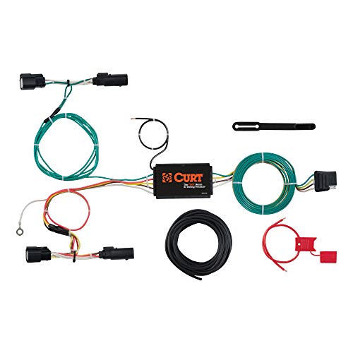 CURT 56273 Vehicle-Side Custom 4-Pin Trailer Wiring Harness, Fits Select Ford Focus Hatchback