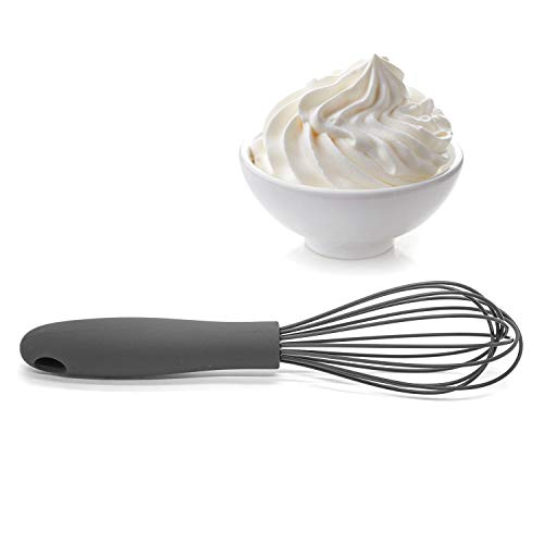 Gourmet By Starfrit 080317-006-0000 Silicone Whisk Utensils, NORMAL, Gray