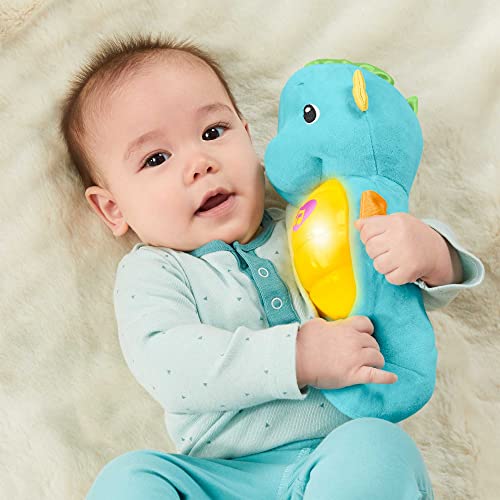 Fisher-Price Musical Baby Toy, Soothe & Glow Seahorse, Plush Sound Machine With Lights & Volume Control For Newborns, Blue | The Storepaperoomates Retail Market - Fast Affordable Shopping