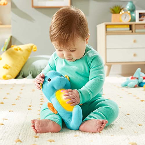 Fisher-Price Musical Baby Toy, Soothe & Glow Seahorse, Plush Sound Machine With Lights & Volume Control For Newborns, Blue | The Storepaperoomates Retail Market - Fast Affordable Shopping