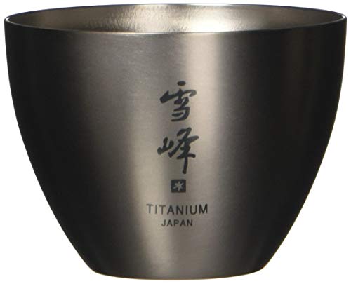 Snow Peak Sake Cup – Titanium Double Wall Cup – Ideal For Hot and Cold Sake – 1.85 fl oz