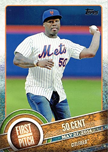 2015 Topps First Pitch #FP-14 50 Cent Baseball Card – Rapper