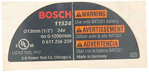 Bosch Parts 1611110A88 Label