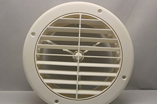 7 inch RV Ceiling A/C Vent – White ~~ 2 inch Extension