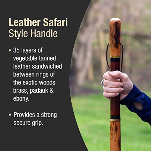 Brazos Rustic Wood Walking Stick, Hickory, Traditional Safari Style Handle, for Men & Women, Made in the USA, 55″ | The Storepaperoomates Retail Market - Fast Affordable Shopping