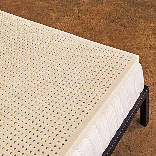 Pure Green Natural Latex Mattress Topper – Soft – 3 Inch – King Size (GOLS Certified Organic)