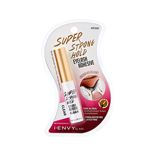 i-ENVY by KISS Super Strong Eyelash Adhesive Clear KPEG06 Brush On Latex Free