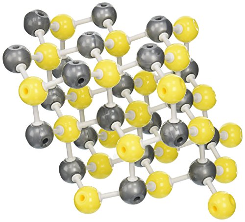 Molecular Models Company 14-Sphalerite629 Yellow/Silver Zinc Blend (Sphalerite) Crystal Structure (Pack of 112)