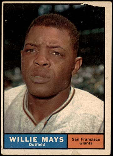 1961 Topps # 150 Willie Mays San Francisco Giants (Baseball Card) FAIR Giants