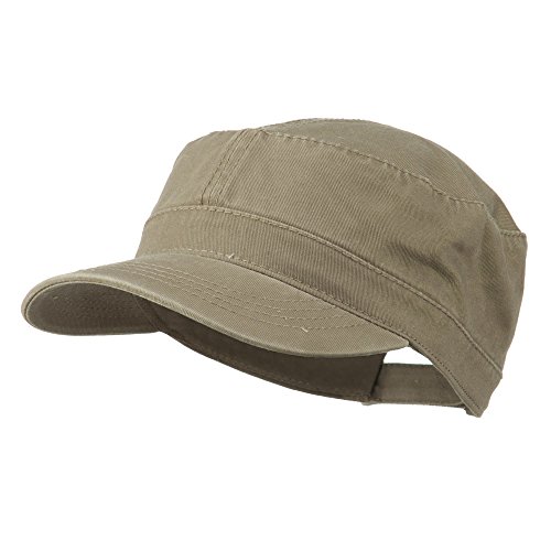 Otto Caps Garment Washed Adjustable Army Cap – Dk Khaki OSFM