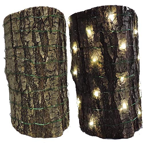 120 Warm White GREEN Wire LED Fairy Lights, 20 ft of Green bendable copper wire and a 13 ft black lead cord. 33ft total length. Includes Low Voltage AC Adapter
