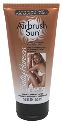 Sally Hansen Airbrush Sun Tan Lotion Light-Medium 5.9oz Tube (2 Pack)