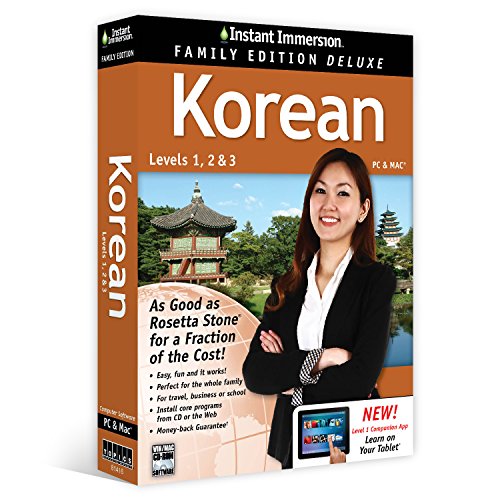 Learn Korean: Instant Immersion Family Edition Language Software Set  – 2016 Edition