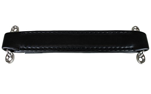 Penn Elcom H1008 Leather Style Replacement Strap Handle, Black with Black Stitching