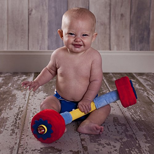 WOD Toys Baby Barbell Plush with Rattle & Sensory Sounds – Safe, Durable Fitness Toy for Newborns, Infants and Babies | The Storepaperoomates Retail Market - Fast Affordable Shopping