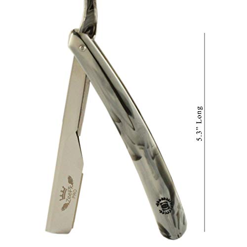 Zeepk Vintage Cut Throat Barber Salon Manual Straight Edge Shaving Razor + 100 Shaving Blades Marble Print | The Storepaperoomates Retail Market - Fast Affordable Shopping