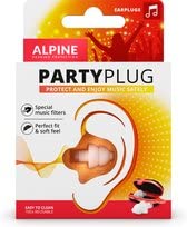 Alpine PartyPlug Reusable Ear Plugs – Noise Reduction Filtered Ear Plugs for Party and Clubbing – Comfortable Concert Earplugs – 1 Pair Reusable Soft Invisible Earplugs