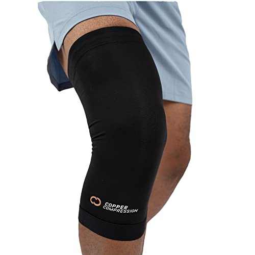 Copper Compression Knee Brace for Knee Pain – Copper Infused Knee Stabilizer Support Sleeve for Meniscus Tear, ACL, MCL, Arthritis, Joint Pain Relief, Running, Sports, Hiking. Fit for Men & Women.