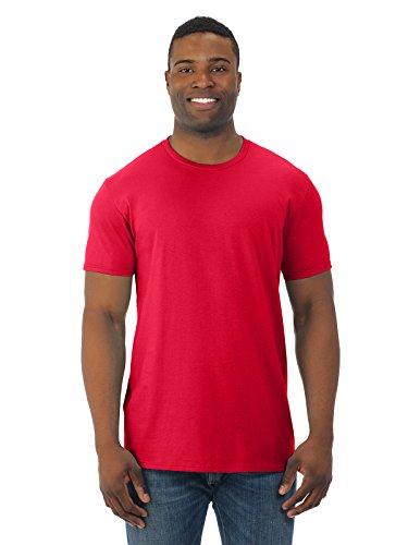 Fruit of the Loom Adult 4.7 oz. Sofspun® Jersey Crew T-Shirt XL FIERY RED