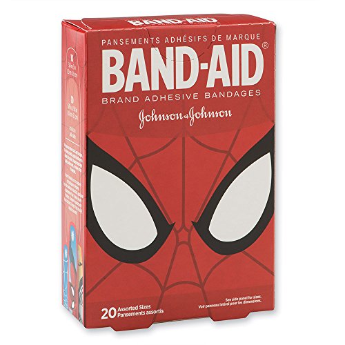 Band-Aid® Spider-Man Bandages – First Aid Supplies – 20 per Pack