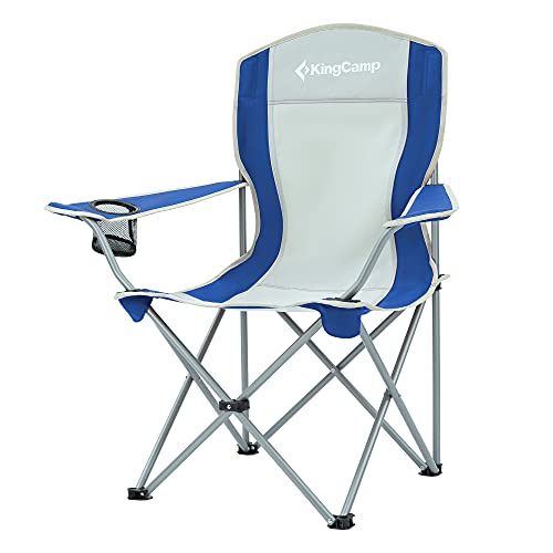 KingCamp KC3818_Blue/Grey-USVC4 Camping Chairs, one Size, Blue/Grey-01
