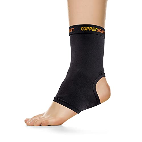 CopperJoint Arch Support for Plantar Fasciitis Relief – Ankle Compression Sleeve for Foot Pain Relief and Achilles Tendon Support – Breathable Copper Infused Nylon (Large)