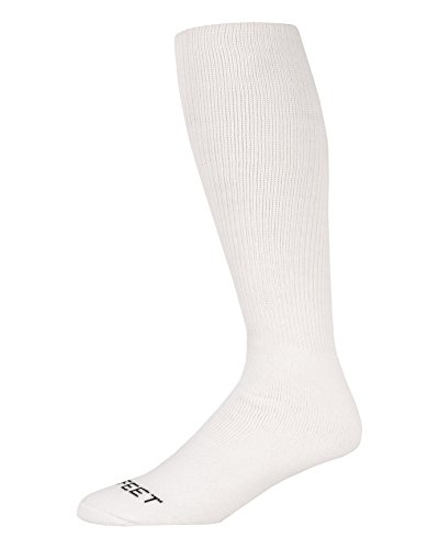Pro Feet Multi-Sport Cushioned Acrylic Tube Socks, White, Large/Size 10-13