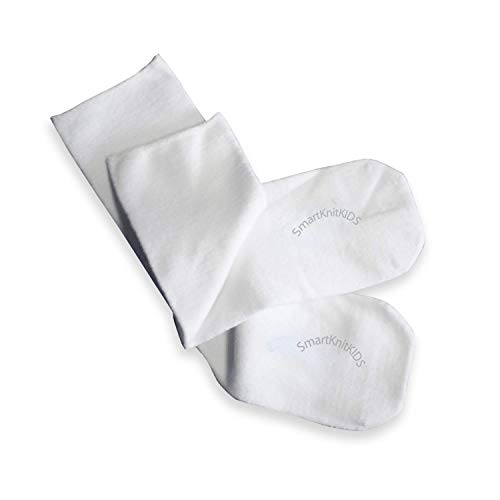 SmartKnitKIDS Seamless Sensitivity Socks, XX-Large, White – 6 Pack – Made in USA