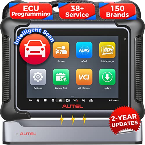 Autel MaxiSys Elite II Scanner: 2023 2-Year Updates Elite II Pro, Intelligent J2534 Reprogramming Tool as Ultra MS919, MS908S Pro II, Online Coding, 38 Service 150 Makes, Active Test, FCA Renault SGW