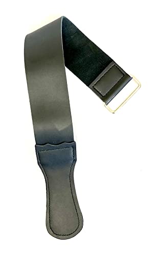 G.B.S Premium Leather Straight Razor Strop Professional Designed Razor Strop Used for Sharpening Woodworking Tools Razors, Kitchen Cutlery & Fish Knives (2″ X 18″)