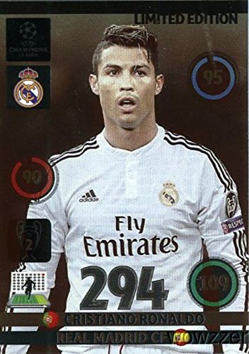2014/2015 Panini Adrenalyn Champions League EXCLUSIVE Cristiano Ronaldo Limited Edition MINT! Rare Card Imported from Europe! Shipped in Ultra Pro Top Loader !