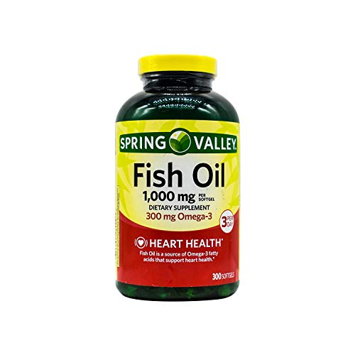 Spring Valley – Fish Oil 1000 mg, 300 Softgels | The Storepaperoomates Retail Market - Fast Affordable Shopping
