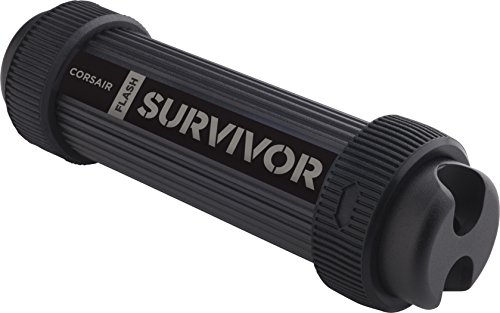 Corsair Flash Survivor Stealth 128GB USB 3.0 Flash Drive, Black