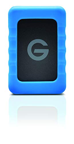 G-Technology 1TB G-DRIVE ev RaW Portable External Hard Drive with Removable Protective Rubber Bumper – USB 3.0 – 0G04101-1