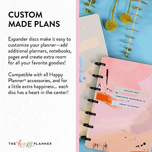 me & my BIG ideas Plastic Expander Discs, Black – The Happy Planner Scrapbooking Supplies – Add Extra Pages, Notes & Artwork – Create More Space for Notebooks, Planners & Journals – Expander Size | The Storepaperoomates Retail Market - Fast Affordable Shopping
