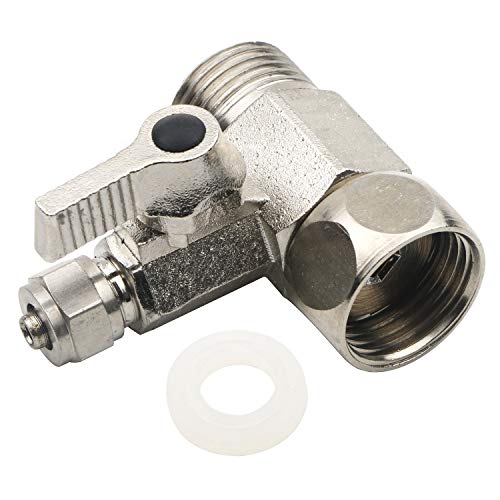 1/2 PT (3/4 Inch/19.5mm/20.3mm) to 1/4 Inch (6.5mm) RO Feed Water Adapter Ball Valve Faucet Tap Feed Reverse Osmosis