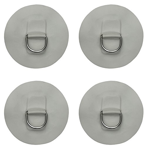 4 X Stainless Steel D-ring Pad/patch for PVC Inflatable Boat Raft Dinghy Kayak