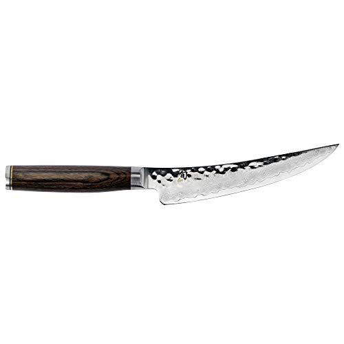 Shun Cutlery Premier Boning & Fillet Knife 6”, Easily Glides Through Meat and Fish, Authentic, Handcrafted Japanese Boning, Fillet and Trimming Knife