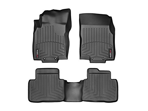 WeatherTech Custom Fit FloorLiner for 2014-2019 Nissan Rogue – 1st & 2nd Row (Black)