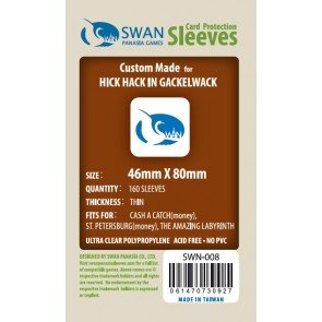 Swan Card Sleeves (46x80mm) – 160 Thin Sleeves