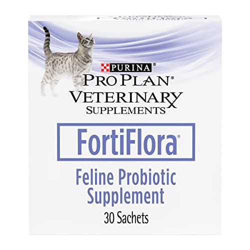 Purina Pro Plan Veterinary Supplements FortiFlora Cat Probiotic Supplement for Cats with Diarrhea – (6) 30 ct. Boxes