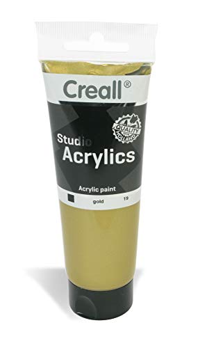 American Educational Products A-33719 Creall Studio Acrylics Tube, 120 mL, 19 Gold