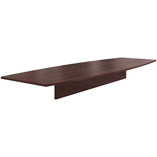 Hon T14448PNN Preside Boat-Shaped Conference Table Top, 144w x 48d, Mahogany