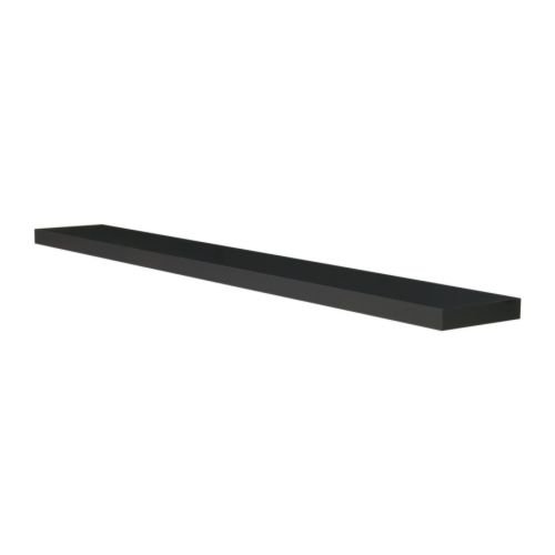 Ikea Lack Wall Shelf, 43-1/4″, Black/Brown