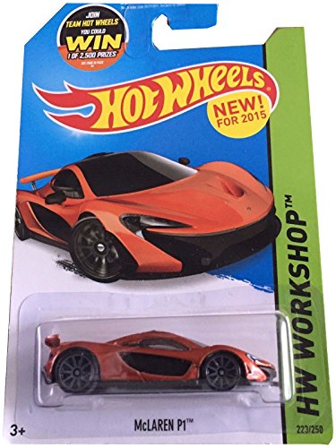 Hot Wheels 2015 HW Workshop McLaren P1 223/250, Orange