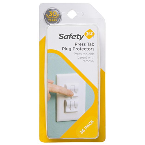 Safety 1st Press Tab Plug Protectors 36 Count (Pack of 1)