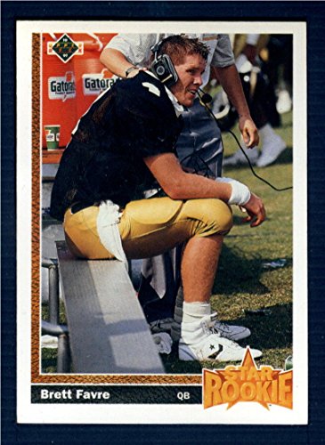 1991 Upper Deck #13 Brett Favre RC – Atlanta Falcons Green Bay Packers – NFL Football Card (Star Rookie Card) NM-MT
