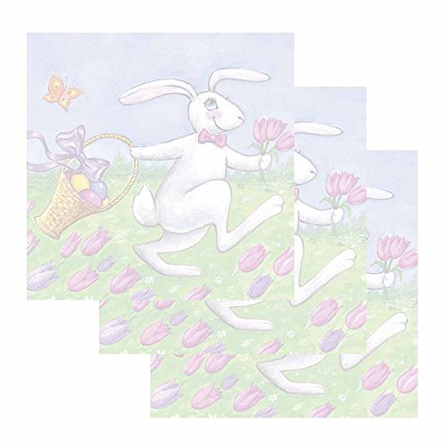 Easter Bunny Sticky Notes – Set of 3 – Fun Theme Design – Stationery Gift – Paper Memo Pad – Office and School Supplies