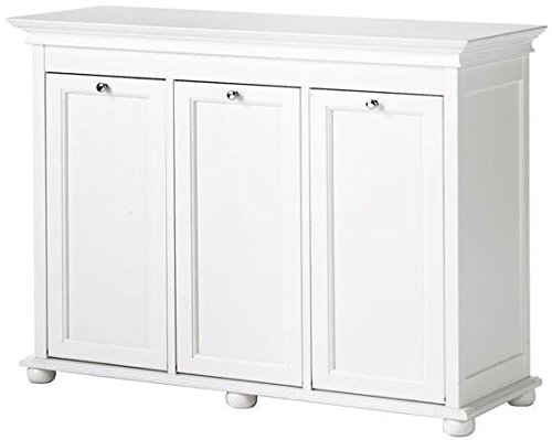 Home Decorators Collection Hampton Bay 37 Inch White Triple Tilt Out Bathroom Hamper, 27″ Hx37 Wx13 D, White | The Storepaperoomates Retail Market - Fast Affordable Shopping