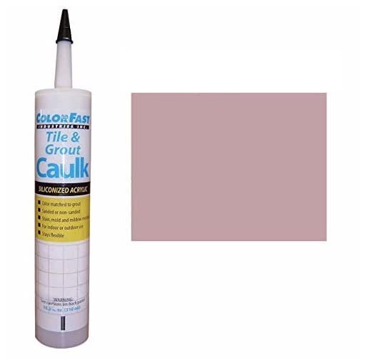 Color Fast Caulk Matched to Custom Building Products (Rose Beige Unsanded)